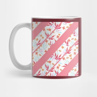 Diagonal Autumn Floral Mug